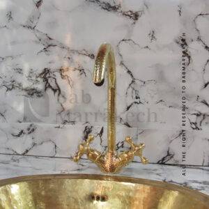 Hammered Brass Faucet