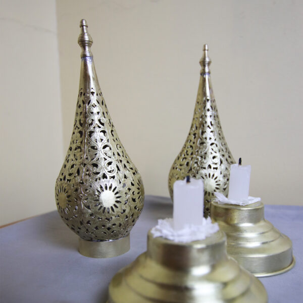 Brass Candle Holder Moroccan Style - Image 6