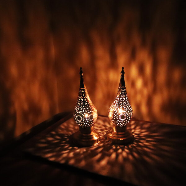 Brass Candle Holder Moroccan Style - Image 2