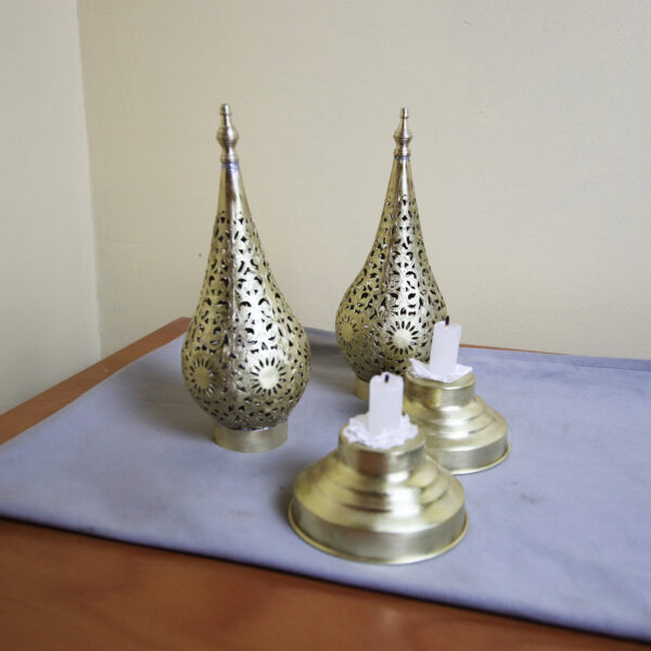 Brass Candle Holder Moroccan Style - Image 8