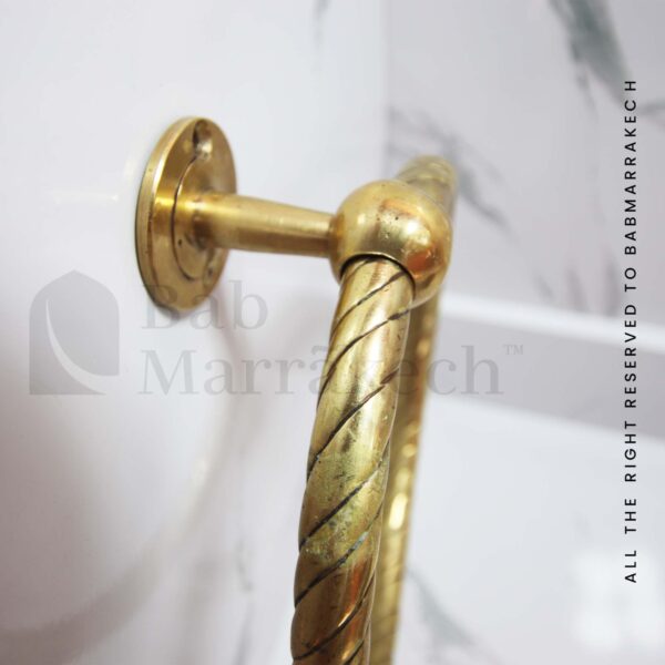 Bathroom Brass Towel Ring & Roll Holder – Vintage Wall Mounted Bathroom Accessory, Durable Brass Hardware, Elegant and Functional Design - Image 6