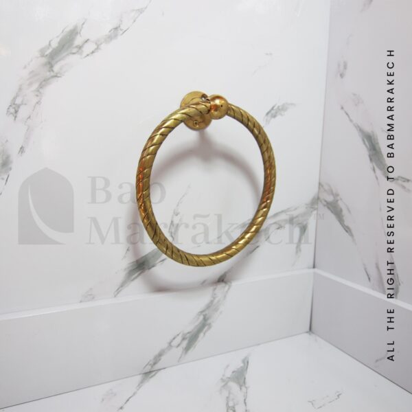 Bathroom Brass Towel Ring & Roll Holder – Vintage Wall Mounted Bathroom Accessory, Durable Brass Hardware, Elegant and Functional Design - Image 7