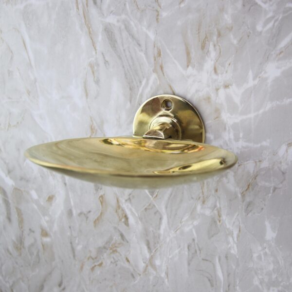 Brass Soap Dish Handmade Solid Unlacquered Wall Mounted Bathroom Soap Holder Durable & Stylish - Image 4
