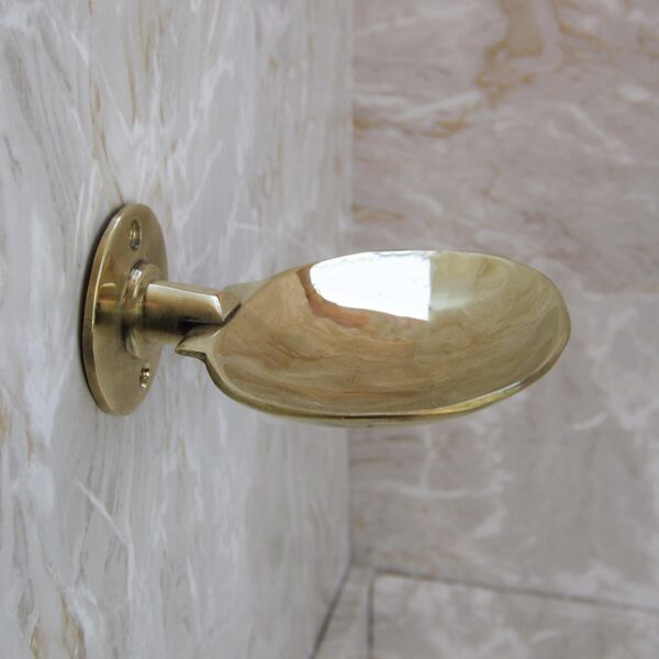 Brass Soap Dish Handmade Solid Unlacquered Wall Mounted Bathroom Soap Holder Durable & Stylish - Image 8