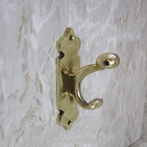 Handmade Brass Wall Hook | Decorative Coat Hook | Rustic Brass Hanger | Entryway & Bathroom