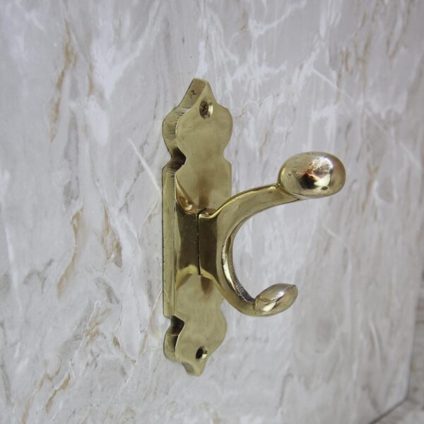 Handmade Brass Wall Hook | Decorative Coat Hook | Rustic Brass Hanger | Entryway & Bathroom