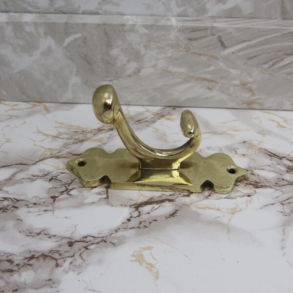Handmade Brass Wall Hook | Decorative Coat Hook | Rustic Brass Hanger | Entryway & Bathroom - Image 4