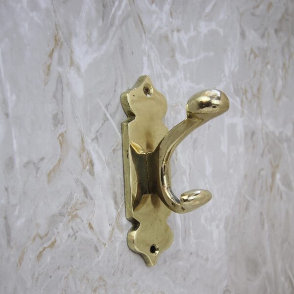 Handmade Brass Wall Hook | Decorative Coat Hook | Rustic Brass Hanger | Entryway & Bathroom - Image 5