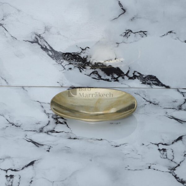 Brass Soap Dish Handmade Unlacquered Solid Brass Oval Soap Holder Durable & Stylish Bathroom Accessory - Image 3