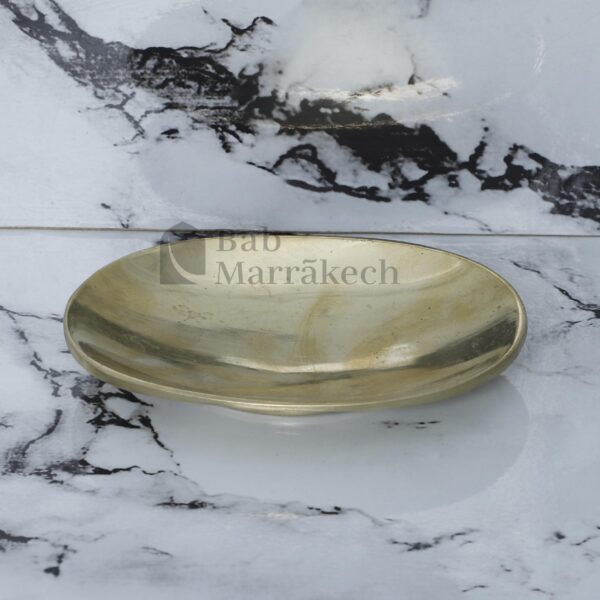 Brass Soap Dish Handmade Unlacquered Solid Brass Oval Soap Holder Durable & Stylish Bathroom Accessory - Image 6