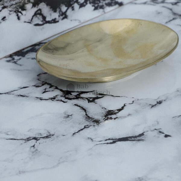 Brass Soap Dish Handmade Unlacquered Solid Brass Oval Soap Holder Durable & Stylish Bathroom Accessory - Image 4