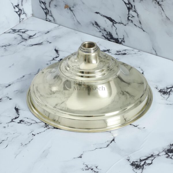 Brass Shower Head – Handmade Rainfall Shower Fixture – Solid Polished Brass Bathroom Shower – Indoor & Outdoor Shower Head - Image 4