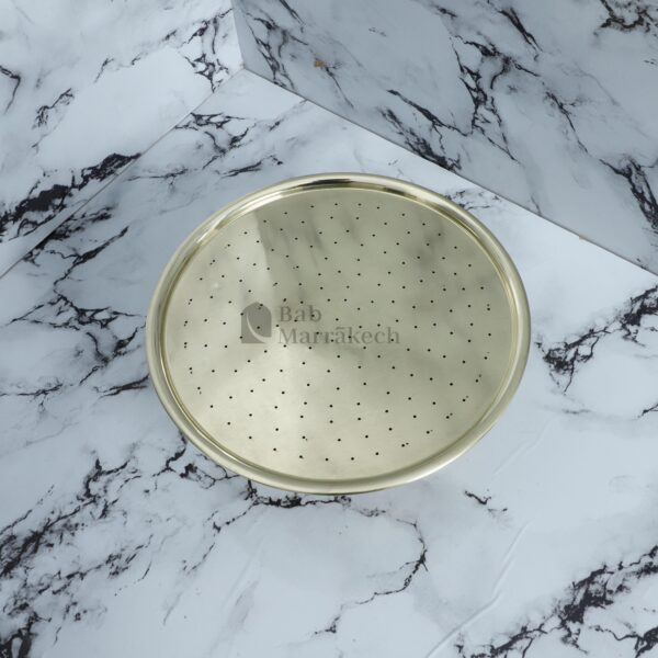 Brass Shower Head – Handmade Rainfall Shower Fixture – Solid Polished Brass Bathroom Shower – Indoor & Outdoor Shower Head - Image 2